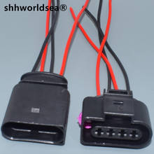 Shhworlsea-Adaptador de extensión de bobina de encendido, conector impermeable de 4 pines 3,5, 4B0973724, cable de enchufe eléctrico 1J0973724 para VW y AUDI 2024 - compra barato