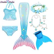 Girl Swimming Mermaid Tail Girls Mermaid Swimsuit Mermaid Costume Cosplay Kids Dresses Bikini for Beach Christmas Gift 2024 - buy cheap
