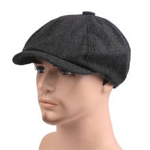 Boina masculina vintage para primavera, chapéu octogonal respirável casual para mulheres. cor sólida lisa 2024 - compre barato