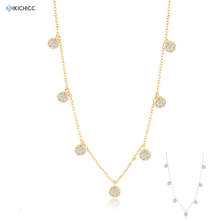Kikichicc New 925 Sterling Silver Charm Necklace Zircon CZ Luxury Women Choker Chain High Quality Jewelry Colorful Jewels 2024 - buy cheap