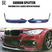 Carbon Fiber Front Bumper Splitter Apron for BMW F30 Sedan F31 Wagon 320 328 330 340 With M Package 2012 - 2019 2024 - buy cheap