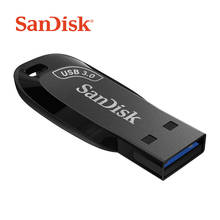 Sandisk-mini pendrive, original, com cordão, 32gb, 64gb, 3.0 gb e 100% gb, cz410 2024 - compre barato