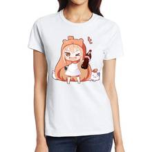 Camiseta Himouto Umaru Chan para mujer, camisetas cortas de Anime de Color blanco, camisetas, ropa de dibujos animados para mujer 2024 - compra barato