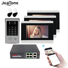 Jeatone WIFI Touch Button Video Intercom Door Bell Building Access Control System Touch Screen Motion Detection 1 to 3 2024 - buy cheap