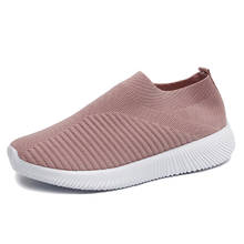 TaoBo Women's Spring/summer 2019 New Korean Edition Socks Shoes Single Shoes Women's Large Size Sports Shoes Mesh Loafers 2024 - buy cheap