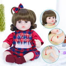 42/38cm Reborn Baby Doll Girls Pretend Play House Toy Soft Silicone Surprice Doll Toys for Girls Lifelike Doll Baby Newborn Gift 2024 - buy cheap