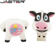 JASTER New cute Dairy cow usb flash drive cow pendrive 4GB 8GB 16GB 32GB 64GB memory stick U disk 2024 - buy cheap