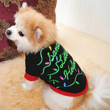 Ropa de Navidad para perro Bulldog francés, ropa suave para mascotas, Camisa estampada para mascotas, disfraz para perros pequeños y medianos 2024 - compra barato
