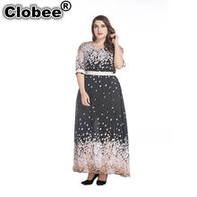 2021 Women Summer Chiffon Dress robe chemise Ruffled Sleeve Long Maxi Dress Plus Size 7XL Elegant Dress vestidos de festa 2024 - buy cheap