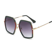Luxury Brand Bee Square Sunglasses Women 2020 Fashion Vintage Sun Glasses Men Oculos Feminino Lentes Gafas De Sol Mujer UV400 2024 - buy cheap
