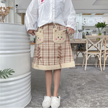 Saia japonesa de pelúcia estilo lolita, saia vintage de bolso estilo vitoriano, para cosplay 2024 - compre barato