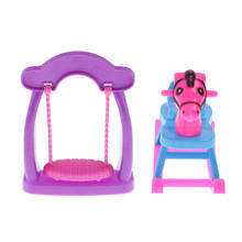 Mini cavalo de balanço para crianças, brinquedo de balanço para balanço de quarto de bebê 2024 - compre barato