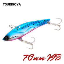 Tsurinoya vib isca de pesca artificial, isca de metal rígido com água fria, 70mm 18g 2024 - compre barato