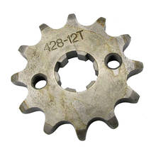 Chain 428 12 Tooth Front Engine Sprocket Dirt Pit Bike ATV Moped 17mm Shaft 2024 - buy cheap