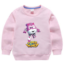 Baby Girls Pink Super Wings Clothing KidsAutumn Sweatshirts  Baby Boys  T shirts Children Girls Fashion Brand Clothes 2024 - buy cheap