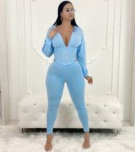 Long sleeve zipper corset cropped hoodie and sweatpants set 2 pc set for women Pink outfits women sweat suit set matching sets 2024 - buy cheap