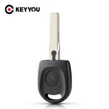 KEYYOU Transponder Key Shell Car Key Blank Case For VW Volkswagen SKoda SEAT Key Case NEW Uncut Blade HU66 Blade 2024 - buy cheap