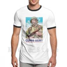 Camiseta estampada do exército cuppa 2020, camiseta masculina algodão para adultos e jovens exército adultos jovens exército veteran eua 2024 - compre barato