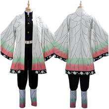 Fast delivery 2020 Demon Slayer Cosplay Shinobu Cosplay Costume sweatshirt Outfit Kimono Halloween Carnival Costume sportswear 2024 - buy cheap