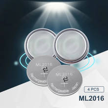 Eaxell-batería recargable de iones de litio, pila CMOS RTC Original ML2016 ML 2016 3v, 4 unidades 2024 - compra barato