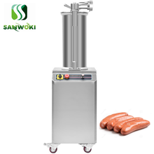 Máquina de preenchimento de carne de cachorro quente, seringa hidráulica automática de 35l para fabricação de salami com máquina de enchimento rápido de carne 2024 - compre barato