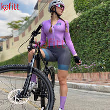 Calfette New Long-sleeved Uniform Women's Triathlon Riding Suit Sexy Tight-fitting Professional Fitness Cycling Suit Racing Suit 2024 - buy cheap