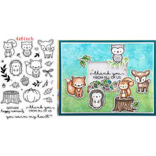 Lovely Animals Graceful Plants and Words Transparent Clear Stamps For DIY Scrapbooking Cards Crafts 2019 2024 - buy cheap