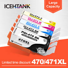 ICEHTANK Compatible Ink Cartridge PGI 470 PGI470 PGI-470 CLI-471 PGI470 for Canon PIXMA MG5740 MG6840 TS5040 TS6040 Printer Ink 2024 - buy cheap