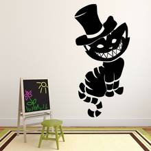 Cute Cat Wall Decal Alice in Wonderland Fairy Tale Art Mural Vinyl Window Stickers Kids Bedroom Nursery Interior Decor M868 2024 - buy cheap