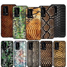 T170 Arte Da Pele de Serpente Case for Huawei Companheiro Nova 2 3 3i 2i 4E 5 5i 5T Inteligente 6 7 10 20 30 SE P Smart Pro Lite 2019 2024 - compre barato