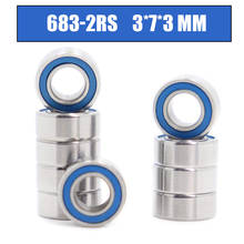 683RS Bearing ABEC-3 10PCS 3*7*3 mm Miniature 683-2RS Ball Bearings 618/3 RS 683 2RS With Blue Sealed 2024 - buy cheap