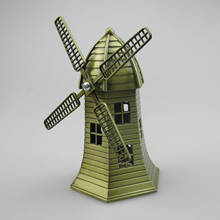 Бронзовая Металлическая статуэтка-ветряная мельница, статуэтка для декора кафе, бара, настольное украшение 2024 - купить недорого
