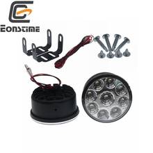 Eonstime 2PCS 12V White 9W LED Round Day Fog Light Head Lamp Car Auto DRL Driving Daytime Running DRL Car Fog Lamp Headlight 2024 - buy cheap