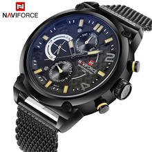 2019 NAVIFORCE Luxury Brand Men's Analog Quartz 24 Hour Date Watches Man 3ATM Waterproof Clock Men Sport Full Steel Wrist Watch 2024 - buy cheap