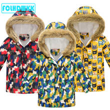 Fleece boy warm winter jacket Parkas Kids spring Jackets For Boys Thick Velvet Children long Coat Baby Outerwear Infant Overcoat 2024 - buy cheap