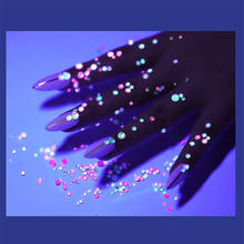 Ss6-ss20, флуоресцентный кристалл, светящийся, неон для горячей фиксации, одежда со стразами для ногтей, 3D дизайн ногтей, украшения для лица, аксессуары с драгоценными камнями 2024 - купить недорого