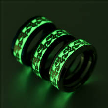 2020 New Black Blue Rings Glow Green Ring Jewelry  Dragon Glowing Rings for Man Jewelry Gift 2024 - buy cheap