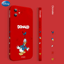 Disney-funda de pato Donald para IPhone Xsmax, carcasa para IPhone Xs/x/xr/11/12/12mini/11pro/11pm/12pro/7/8/8plus/6/6sp funda bonita para teléfono 2024 - compra barato