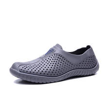 Zapatillas de playa de goma suave para hombre, chanclas de Interior para el hogar, chanclas de jardín, zuecos de gelatina 2024 - compra barato