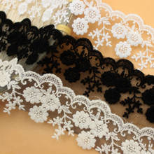 Special Lace Accessories Width 8.5 cm Diy Handmade Clothing Home Sofa Decoration Mesh Embroidery Black white cloth 2024 - buy cheap