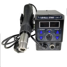 Upgraded Version SMD Soldering Station Double Digital Display Cool Hot Air Gun Soldering Iron Rework Station 2 in 1 YIHUA8786D-I 2024 - buy cheap