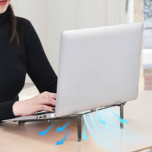 Zeusap portátil suporte para macbook pro portátil portátil portátil dobrável liga de alumínio suporte para notebook 2024 - compre barato