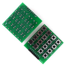 Комплект из 3 предметов, 4*4 Матрица 16 клавиатура макет модуля 8 штырей 16 Кнопка Mcu 4x4 матричный модуль 16 Кнопка микроконтроллер для Arduino 2024 - купить недорого