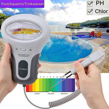 Portátil piscina cloro metros ph tester 2 em 1 de medição qualidade da água ph cl2 nível tester para piscina aquário 2024 - compre barato