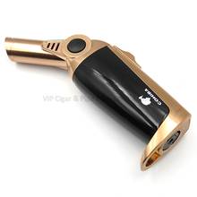 COHIBA Rotating Jet Nozzle Metal 1 Torch Flame Cigar Cigarette Lighter Table Butane Gas Lighter Windproof Smoking Tool Gift Box 2024 - buy cheap
