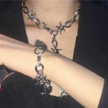 Me encontrar moda irregular geométrico longo colar de corrente gargantilha colar & pingentes vintage maxi colar para jóias femininas 2024 - compre barato