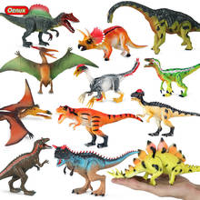 Oenux Dinosauria Toy Jurassic Tyrannosaurus Velociraptor Pterosaur Change Colour Dinosaur Animals Model Action Figures Kids Gift 2024 - buy cheap