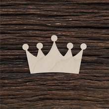 Деревянная форма короны для рукоделия и украшения-лазерная резка-вырезание короны-мини-корона-Корона-дерево 2024 - купить недорого
