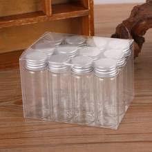 20pcs 10/15/20/25/30/35/40/50/60/80/100ml Transparent Silver/Gold Screw Cap Glass Bottles Jar Vials Spice Caddy Storage Jar 2024 - buy cheap