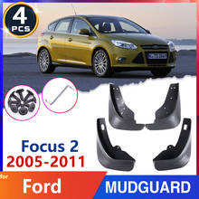 Car Mudflaps Mudguard Fender for Ford Focus 2 MK2 MK2.5 Hatchback 2005~2011 2006 2007 2008 Mud flap Guards Car Goods Accessories 2024 - buy cheap